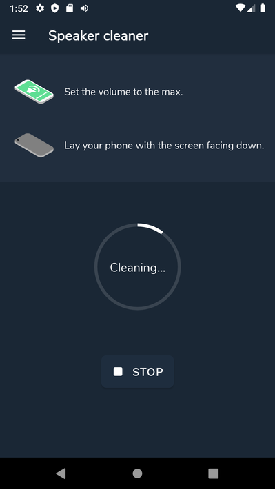 Speaker cleaner screenshot 1