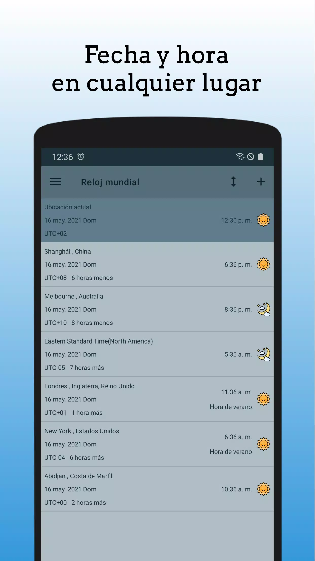 Descarga de APK de Reloj Mundial - zona horaria para Android