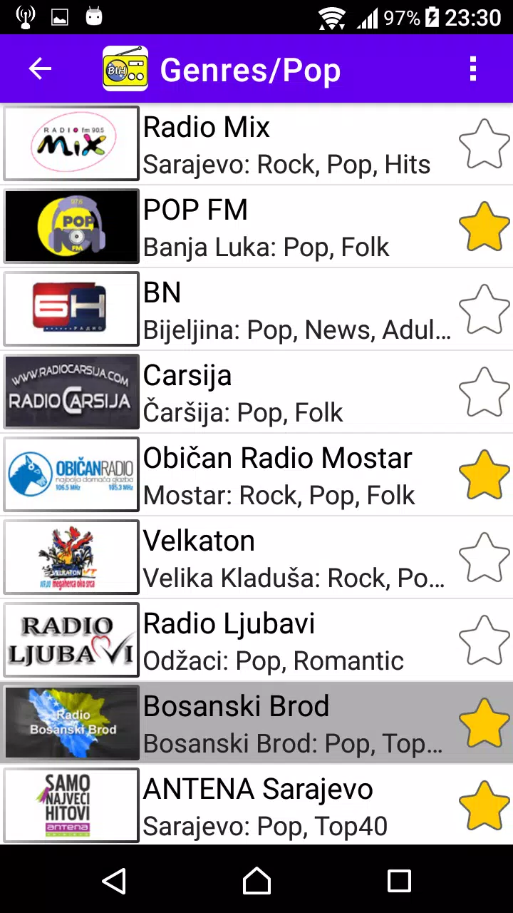 Radio Stanice - Bosna, FM Internet Radio Uživo für Android - APK  herunterladen