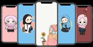Wallpapers For Hijab Cartoon Affiche