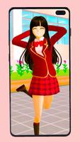 Hijab Sakura School Wallpapers screenshot 2