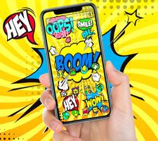 Boom chat text theme poster
