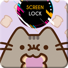 Pusheen Cute Cat Kitten Screen Lock Wallpaper icono