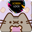 Pusheen Cute Cat Kitten Screen Lock Wallpaper APK