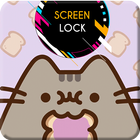Pusheen Cute Cat Kitten Screen Lock Wallpaper icône