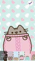 Pusheen Cute Cat Kitten Screen Lock Wallpaper captura de pantalla 2