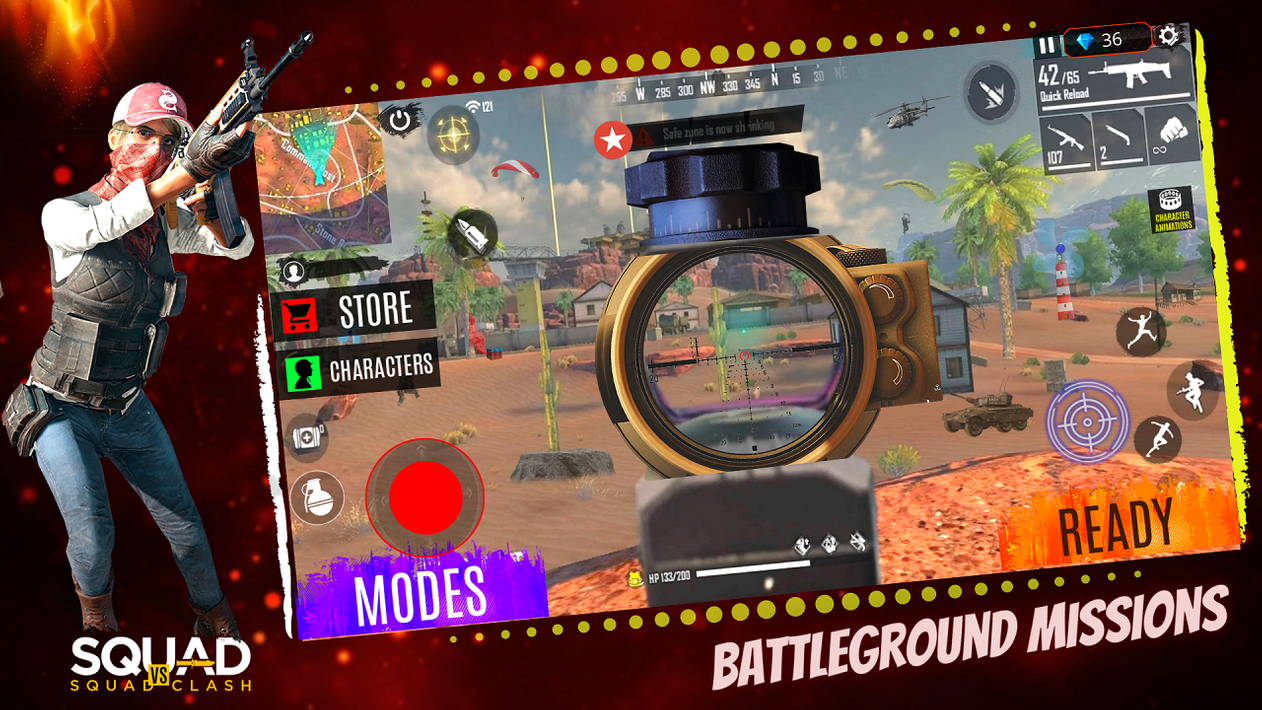Free 3D Squad Fire Battleground Team Shooter 2021 screenshot 9