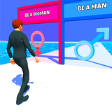 Gender Run 3D Zeichen