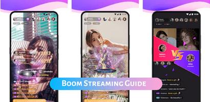 Boom live sTreaming Apps Guide Affiche