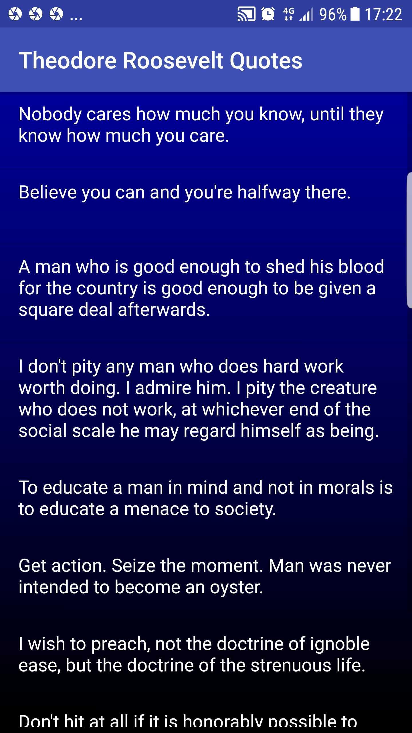 Theodore Roosevelt Quotes For Android Apk Download - an ignoble end roblox