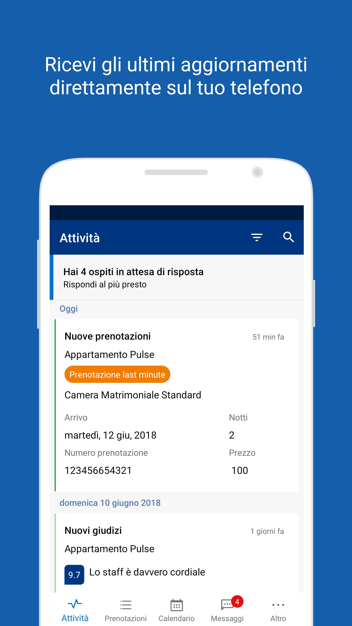 fatture booking scarica