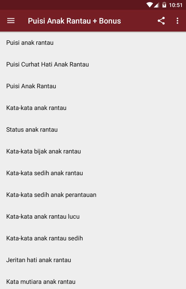 Puisi Anak Rantau Bonus Kata2 Mutiara