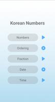 Korean Numbers Affiche