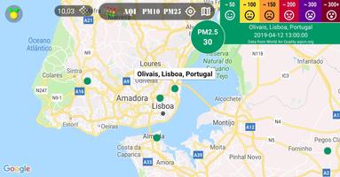 Mapa da poluição do ar imagem de tela 1