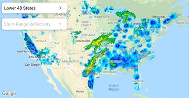 Poster Weather Radar USA