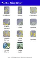 Værradar Norge постер