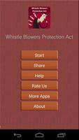 Whistle Blowers Protection Act Plakat