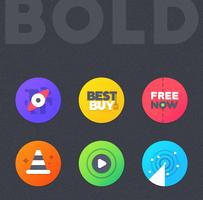 Bold Icon Pack پوسٹر