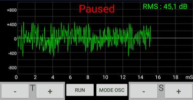 برنامه‌نما Sound Oscilloscope عکس از صفحه