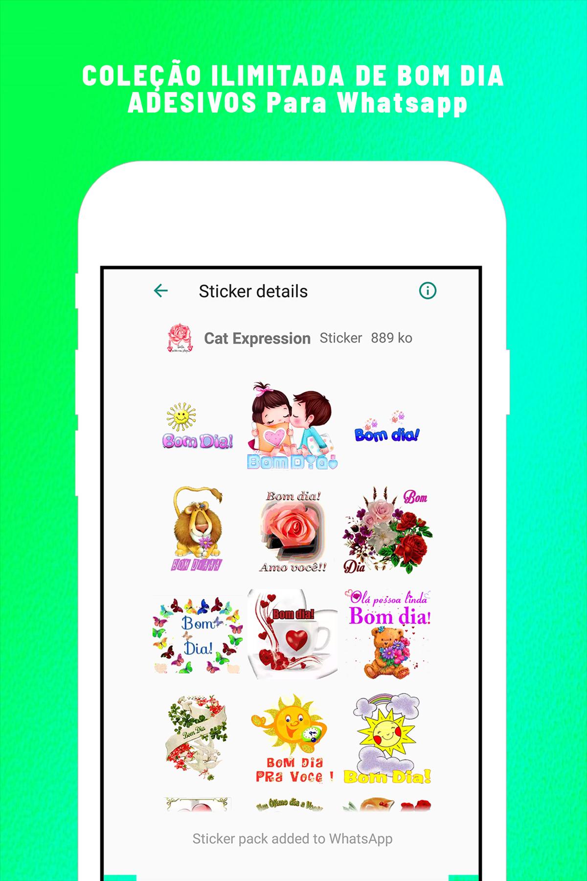 Download do APK de stickers de Bom Dia (Figurinhas) para Android Download do APK de stickers de Bom Dia (Figurinhas) para Android
