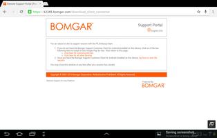 Bomgar for Samsung スクリーンショット 3