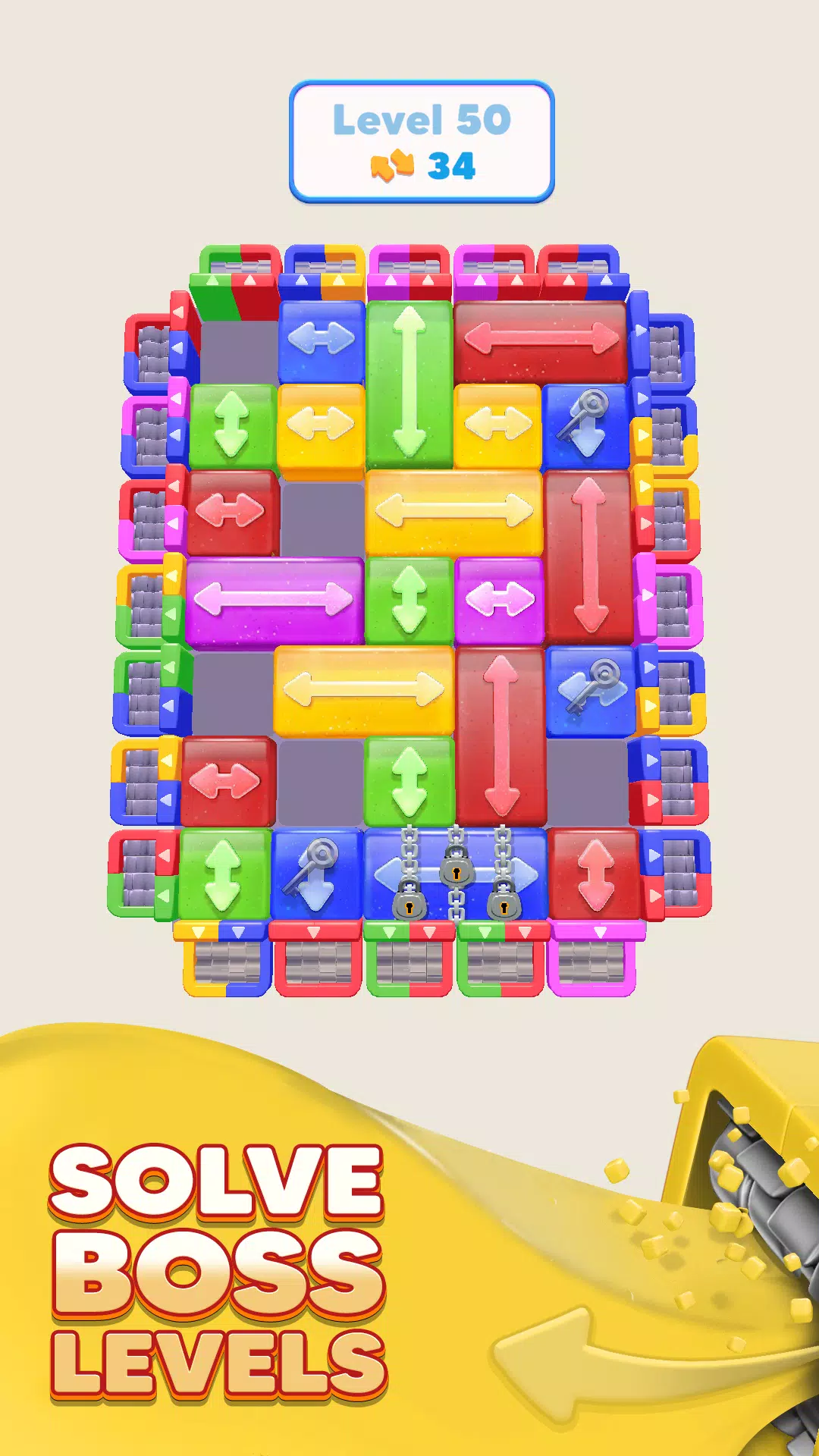 Color Blocks 3D: Slide Puzzle