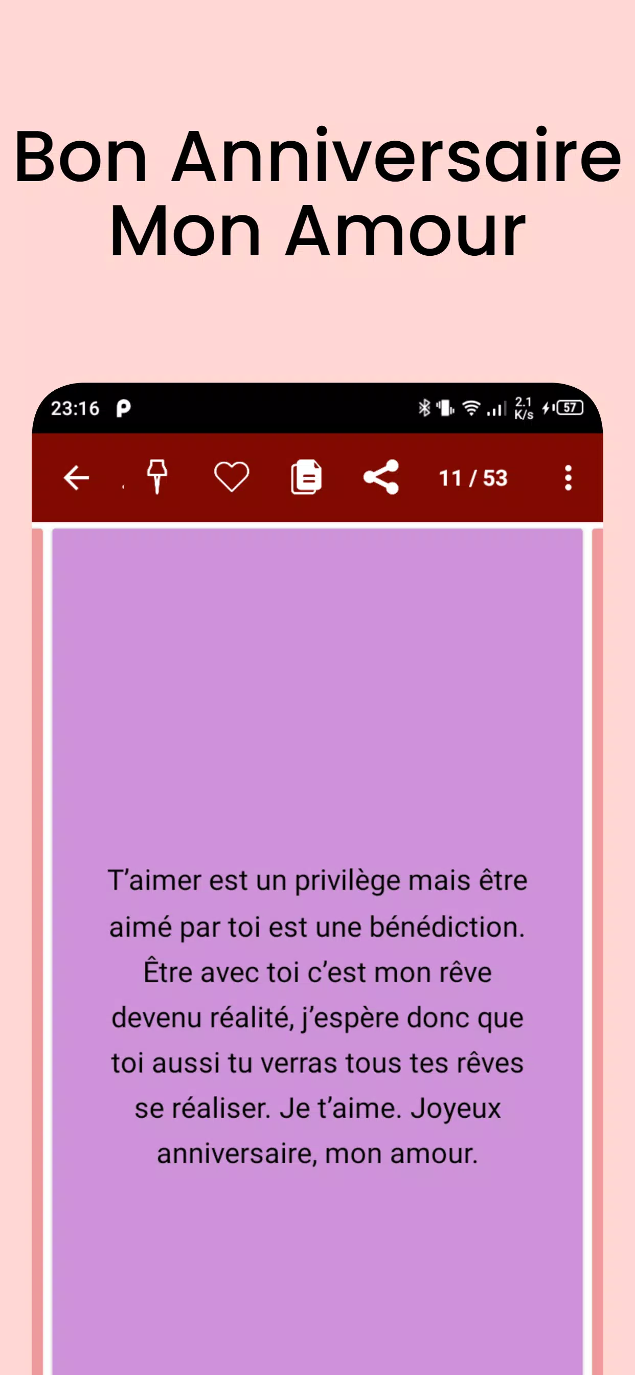 Bon Anniversaire Mon Amour For Android Apk Download
