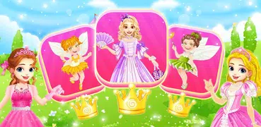 Princess memory game for girls