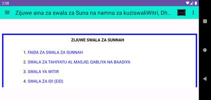 Swala za sunnah na faida zake ảnh chụp màn hình 1