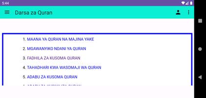 Darasa za Quran na mafundisho imagem de tela 1