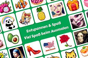 Pixel-Kunst, Malen nach Zahlen - Pixel Pop Plakat