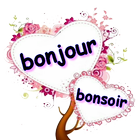 Bonjour bonsoir Autocollants pour WhatsApp আইকন