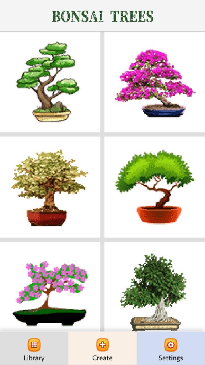 Bonsai Trees Color By Number Pixel Art Game For Android Apk Download