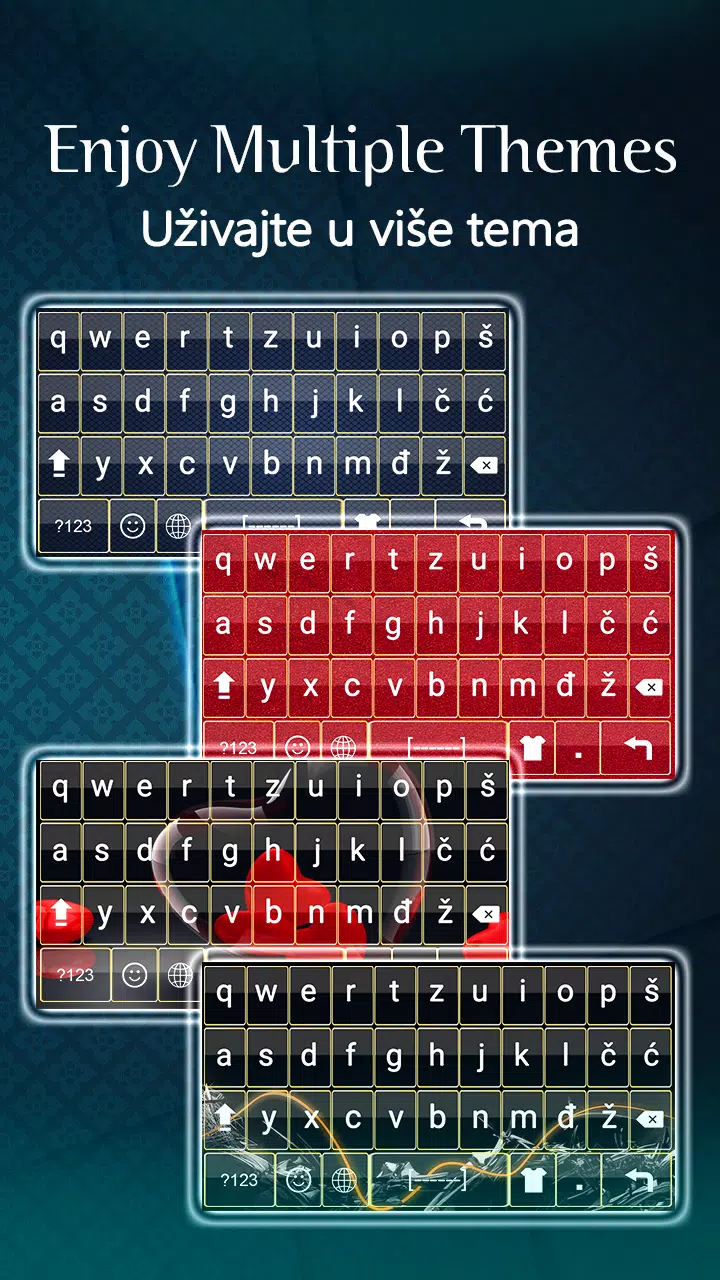 Bosnische Tastatur - Bosnische englische Tastatur APK für Android  herunterladen