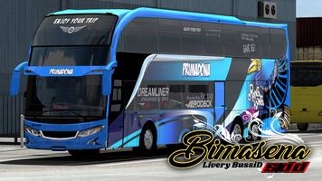 Livery Bussid Bimasena SDD ポスター