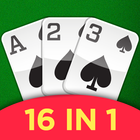 16 Solitaire - Card Game Combo Zeichen