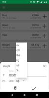 Body Measurements and Weight L captura de pantalla 1