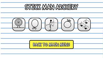 Stick Man Archery скриншот 2