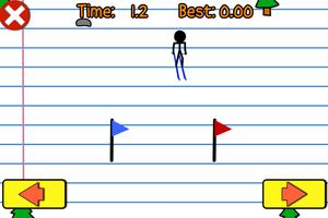 Poster Stick Man Sports Ski Games