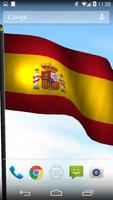 3D Spain Flag Live Wallpaper скриншот 3