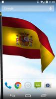 3D Spain Flag Live Wallpaper постер