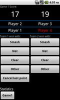 Badminton score screenshot 2