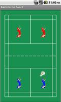 Badminton Tactics Board Lite Affiche