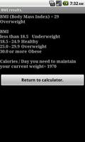 Weight & Calories capture d'écran 1