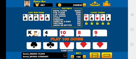 Lucky Cards Video Poker Cartaz