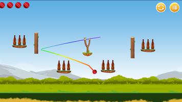 Bottle Knock Down - Red Ball Bottle Shooter screenshot 2