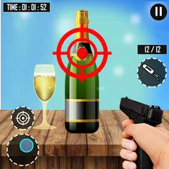 Bottle shooting Gun Games 3D APK download