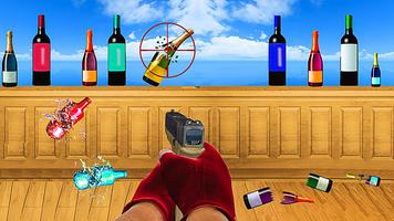 Bottle shooting Gun Games 3D 海報