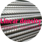 Linear density for rebar أيقونة