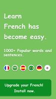 Learn French: beginners, basic poster
